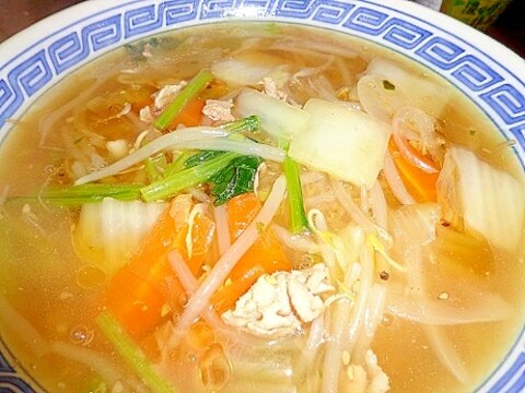 インスタント麺で☆もやしあんかけラーメン